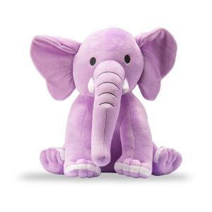 Elephant Sitting Purple 41cm