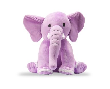 Elephant Sitting Purple 41cm