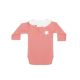 Baby Frilled Organic Body Suit-Pinky