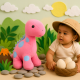 Dino Pink 28cm