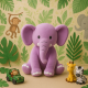 Purple Elephant -soft toy